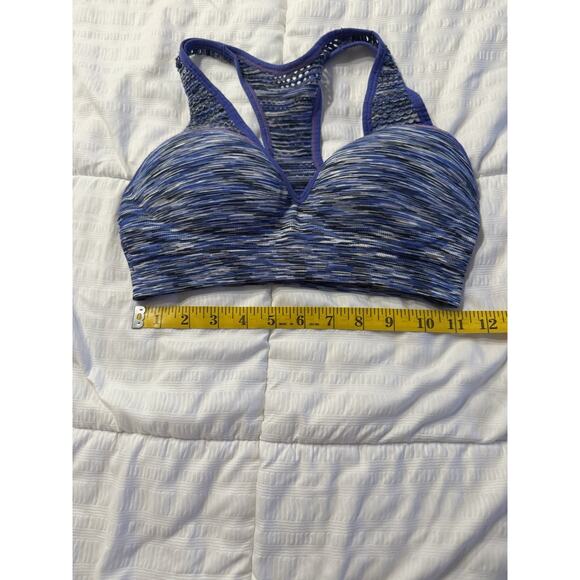 VS Pink Racerback Sports Bra Blue Victoria's Secret Padded Women's Small - Picture 5 of 6